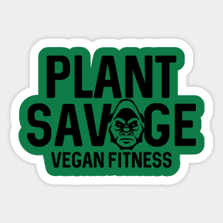 Plant Savage Vegan Fitness Sticker